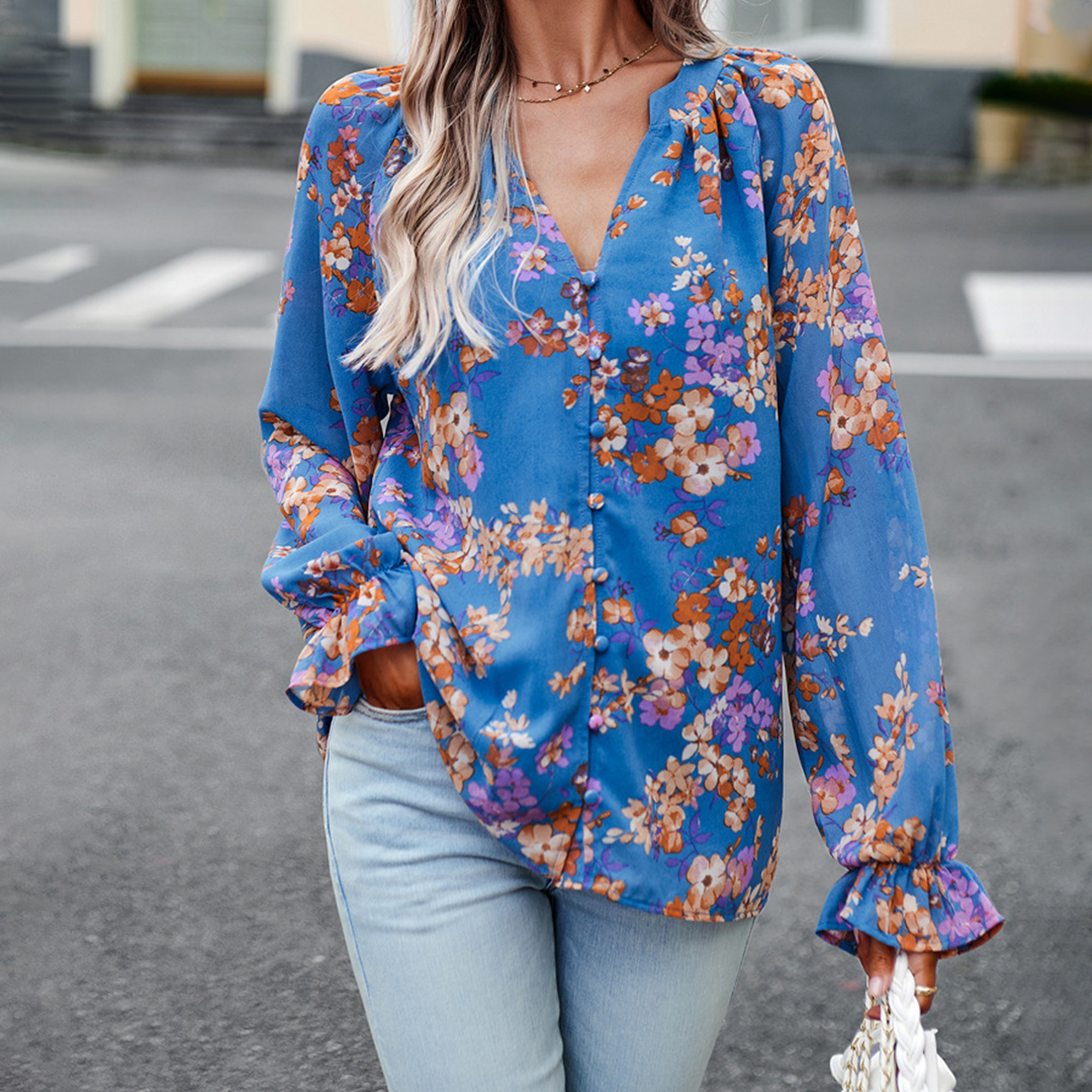 ELLIE - Modieuze bloemenblouse voor de zomer