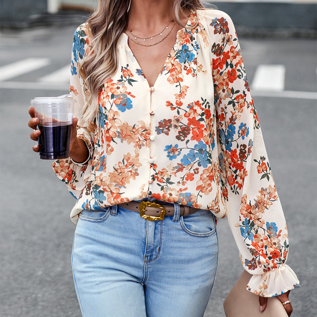 ELLIE - Modieuze bloemenblouse voor de zomer